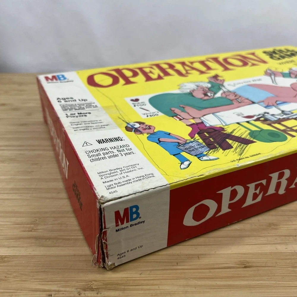 1965 Milton Bradley Operation Skill Game Vintage Incomplete Parts Repair No PWR